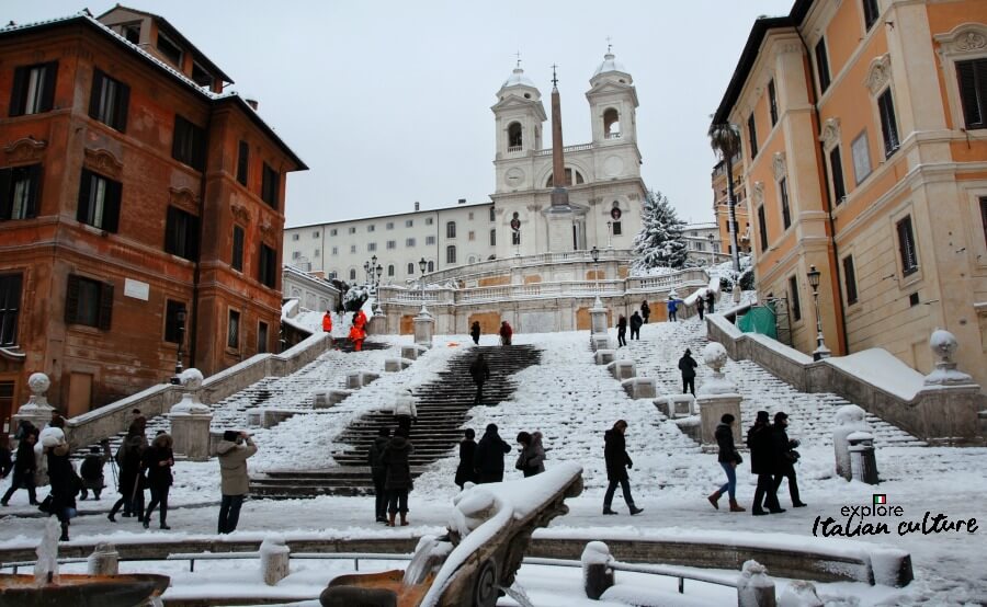 Download this Snowman Outside Peter Basilica Rome picture