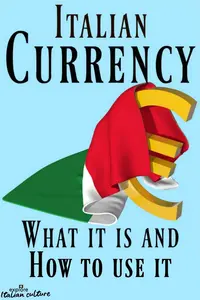 Pin Italian currency