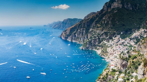 The Amalfi coast general view