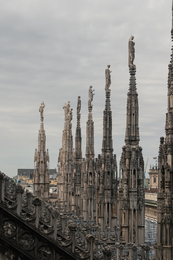 Duomo milan spires