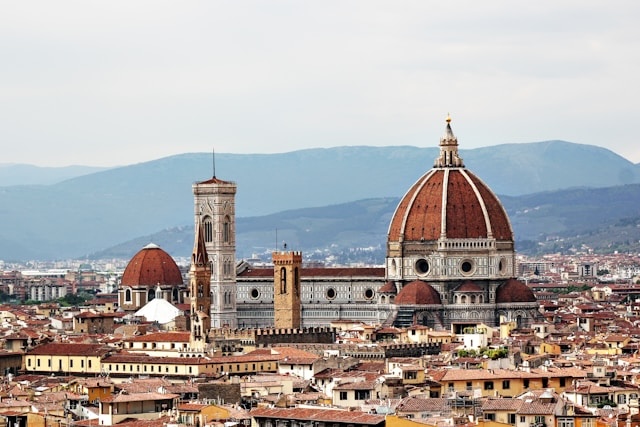 The Duomo in Florence from a distance The Duomo in Florence from a distance
