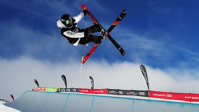 Freestyle skiing jump