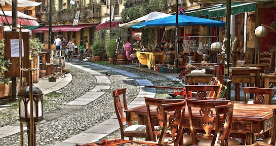 Gran Balon flea market in Turin