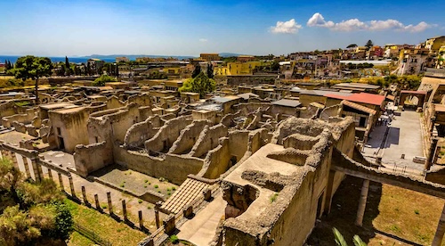 Herculaneum looking out to sea
