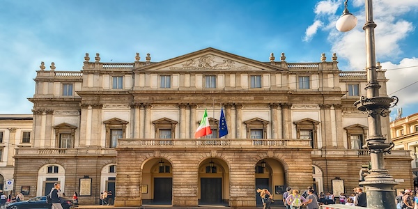 La Scala opera house, Milan: exterior La Scala opera house, Milan: exterior