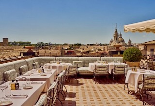 La Minerva hotel Rome rooftop
