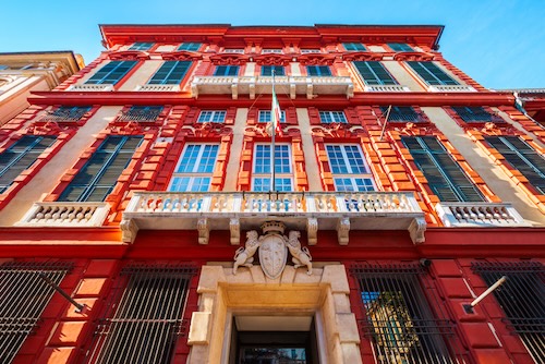 The Palazzo Rosso in Genoa