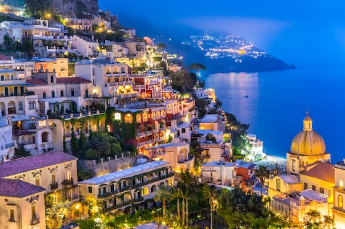 Positano in the evening
