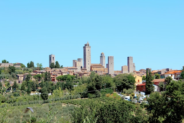 San Gimignano towers on the skyline