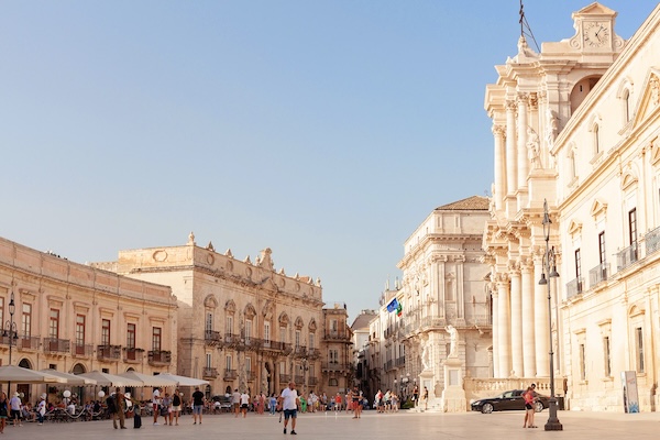 The center of Syracuse, Sicily The center of Syracuse, Sicily