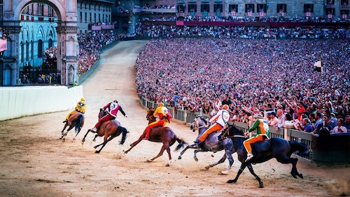 The Siena horse race