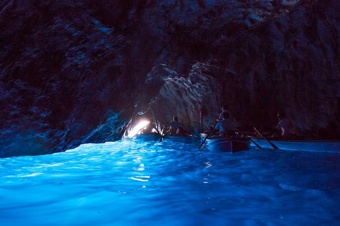 Inside the Blue Grotto, Capri