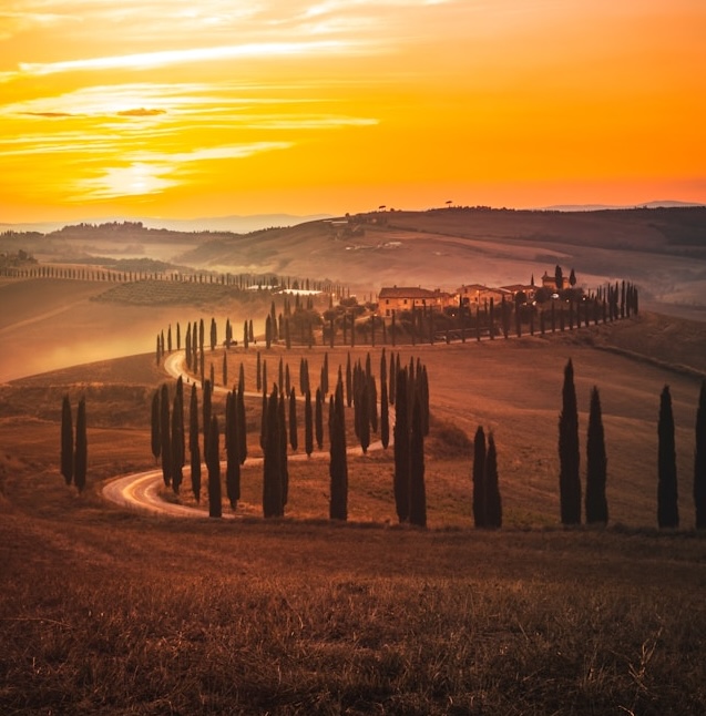 Tuscany at sunset Tuscany at sunset