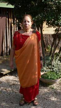 Ancient Roman lady dressed in a toga