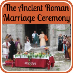 A graphic depicting the ancient Roman marriage ceremony