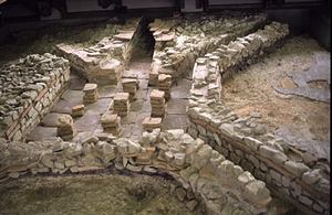 Hypocaust system in ancient Rome