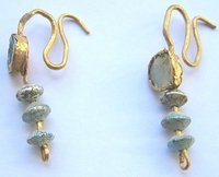 Ancient Roman glass earrings Ancient Roman glass earrings