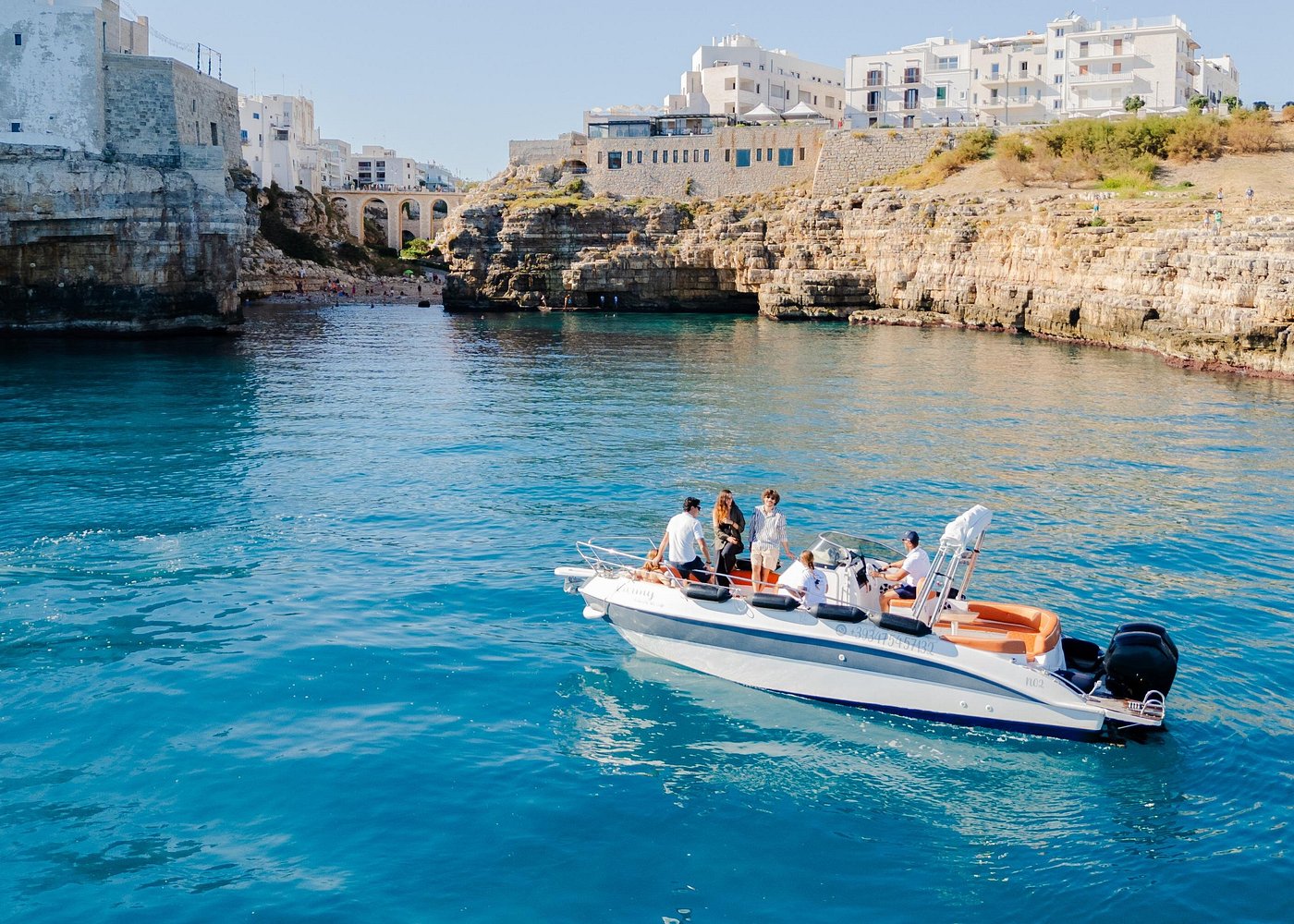 Boat trip in Puglia