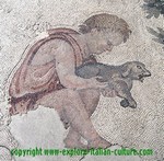 Ancient Roman pet mosaic