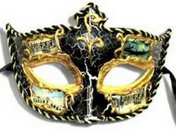 A black and gold Italian Carnevale mask