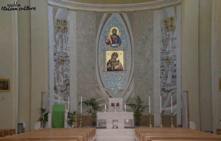 The altar of Santa Maria delle Grazie, Rome.
