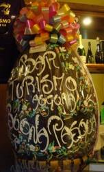 Chocolate Easter eggs A giant Chocolate Easter egg