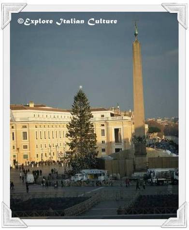 St Peter's Square, Rome, at Christmas