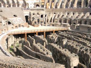 Colosseum in Rome lower level