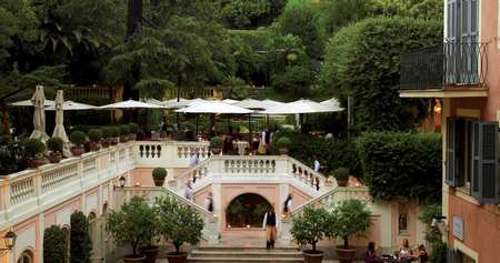Hotel Russie terraced gardens