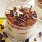 A glass of Quick tiramisu