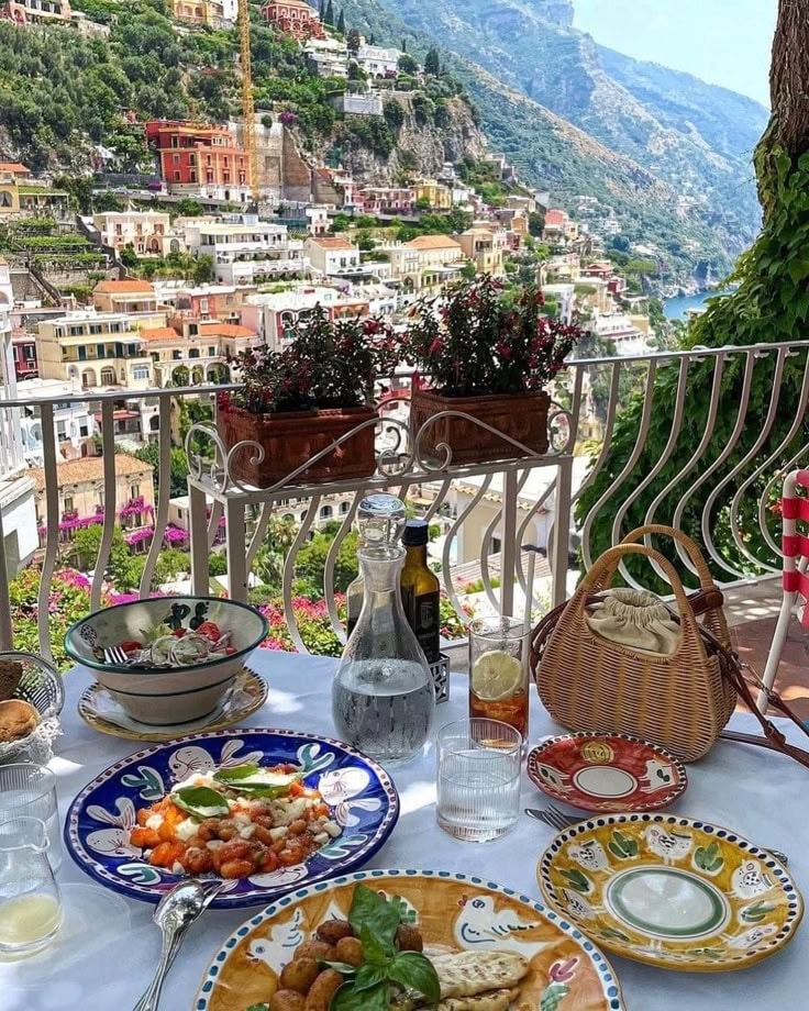 Italian food with a view