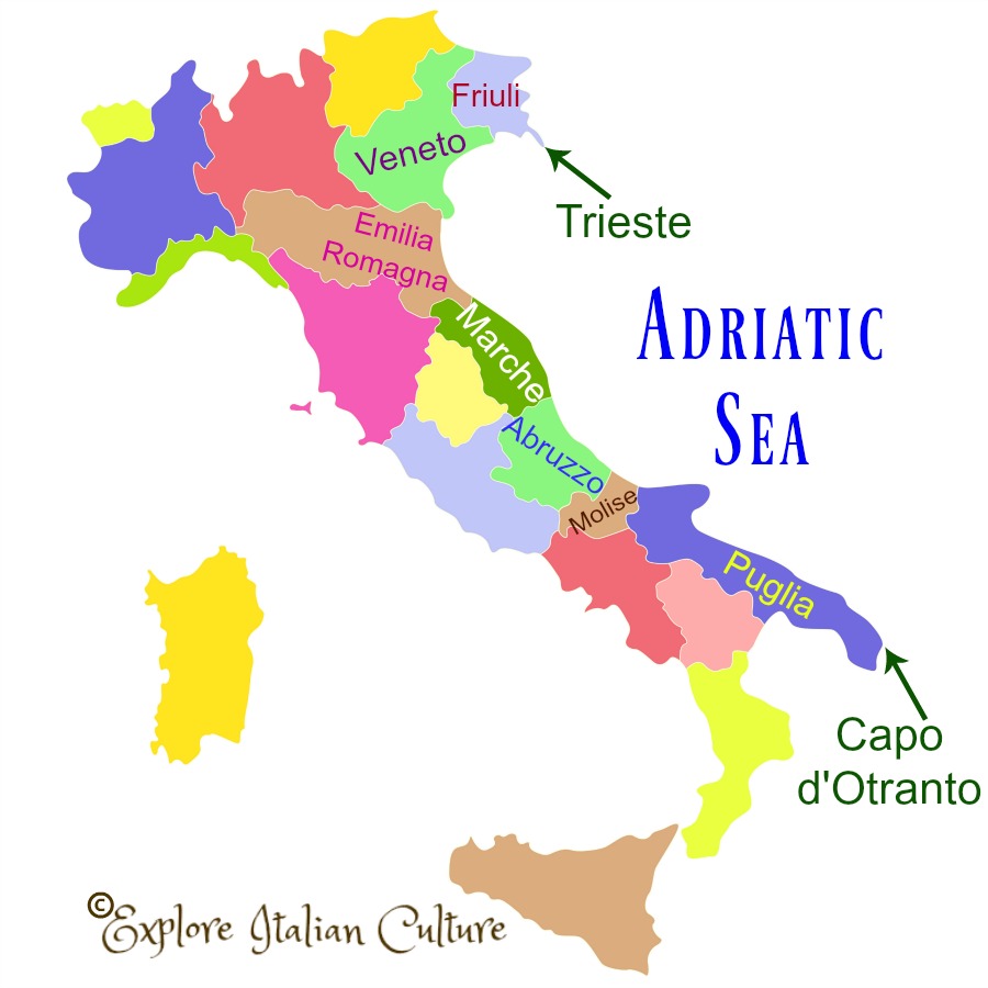 The Adriatic coast stretches down Italy's eastern coast and covers some of the most spectacular scenery in the country..