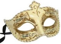 Mardi Gras face mask in Colombine style
