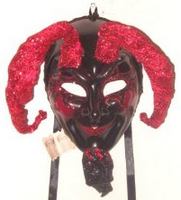 Mardi Gras face mask in the bat style