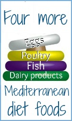 Healthy Mediterranean foods.