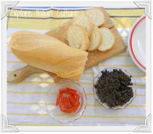 Olive tapenade is good with crusty bread. Olive tapenade is good with crusty bread.