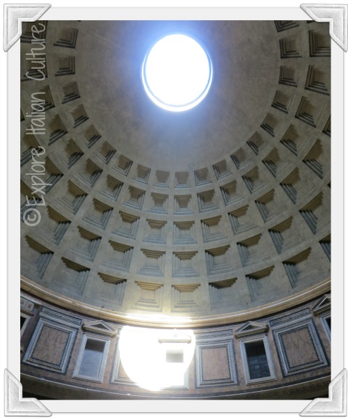 The oculus allows light shafts to change position