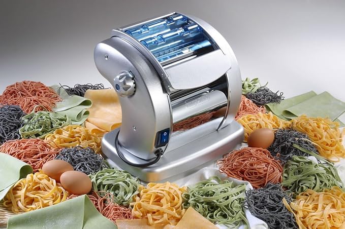 Pasta Presto Machine with coloured pasta