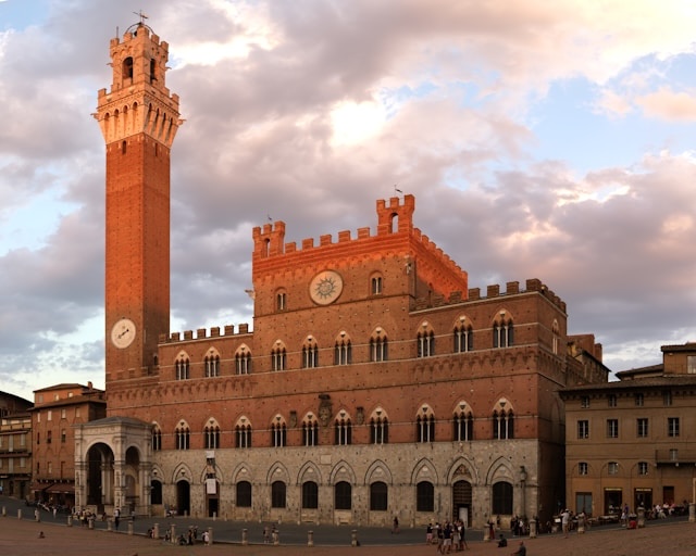 The palazzo pubblico in Siena