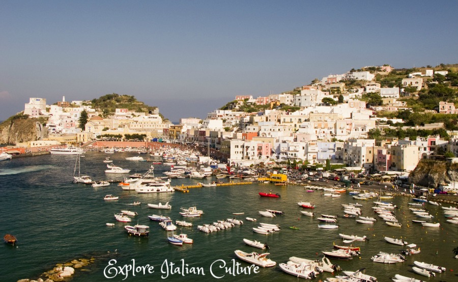Beautiful Ponza Island near Rome.