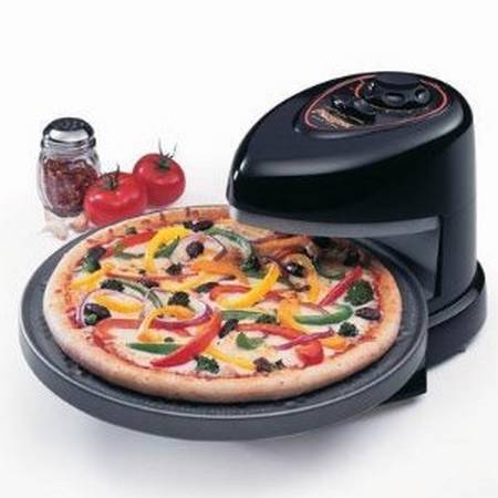 pizza oven pizzazz presto maker cooking machine pizzas electric works rotating hayneedle easier gadgets