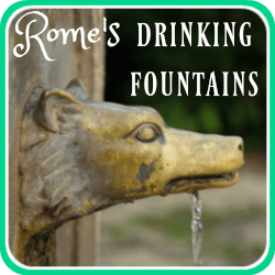A graphic depicting Rome's drinking fountains