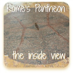 Link to information about the inside of the Pantheon in Rome