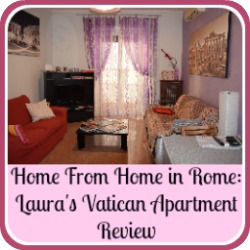Laura's Vatican apartment, Rome, review - link.