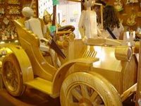 Bartolucci's life-sized wooden car.