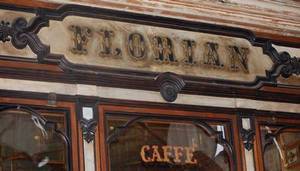 Tourism in Venice Italy Caffe Florian in Venice, Italy