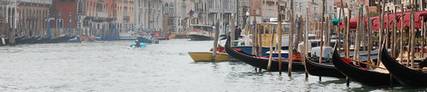 Gondolas in Venice Italy