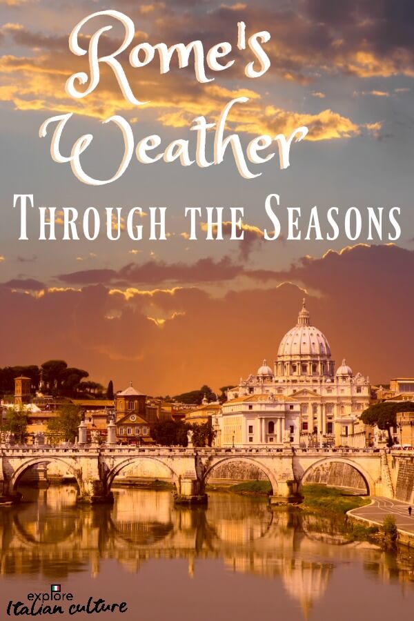 The weather in Rome planning when to visit.