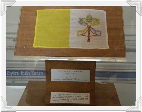 This Vatican flag was taken to the moon This Vatican flag was taken to the moon